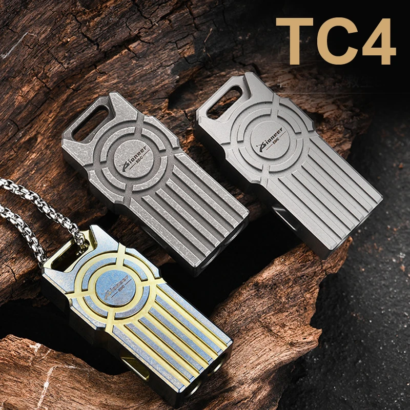 TC4 Titanium Alloy Double Tube Whistle, Ball Free Waterproof Lightweight EDC Outdoor Adventure Survival High-Frequency Whistle
TC4 Titanium Alloy Double Tube Whistle, Ball Free Waterproof Lightweight EDC Outdoor Adventure Survival High-Frequency Whistle