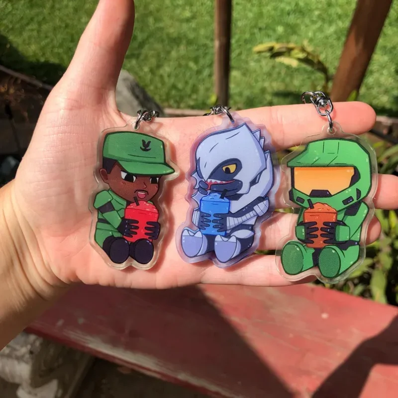 Spartan and Friends Slushie Acrylic Keychain Cute Slurpee Meme Keychain Sergeant Meme Xbox Game
Spartan and Friends Slushie Acrylic Keychain Cute Slurpee Meme Keychain Sergeant Meme Xbox Game