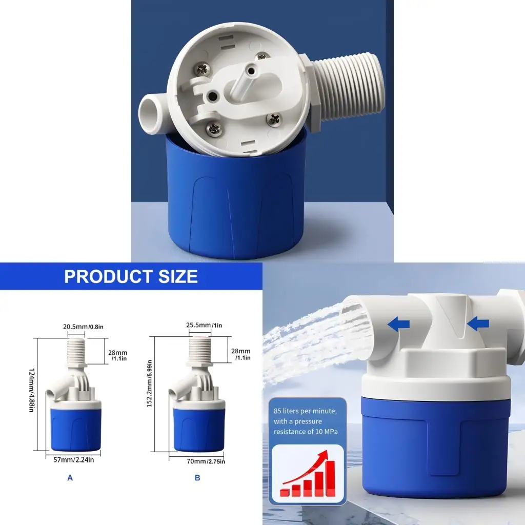 Нейлон автоматических поплавковых клапанов регулятора потоков воды сильный произведенный для цистерн
Нейлон автоматических поплавковых клапанов регулятора потоков воды сильный произведенный для цистерн