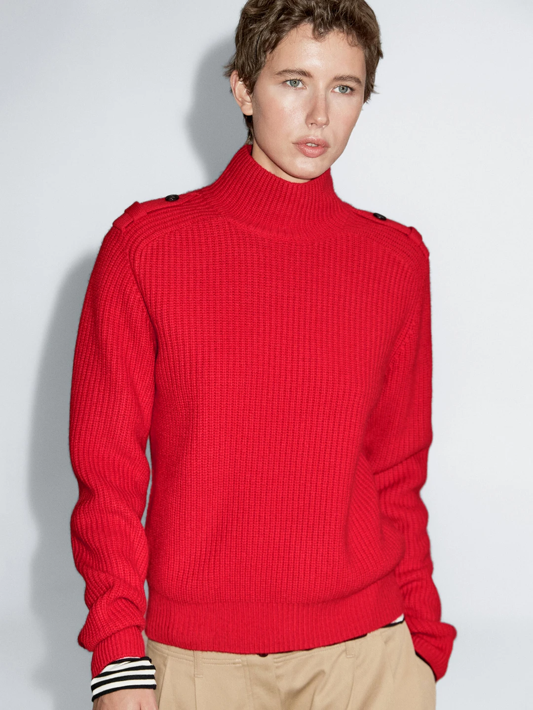 Повседневный вязаный свитер High Ne Long Sve Red Design oulder Details Briti Sle, женский осенне-зимний топ Faion
Повседневный вязаный свитер High Ne Long Sve Red Design oulder Details Briti Sle, женский осенне-зимний топ Faion