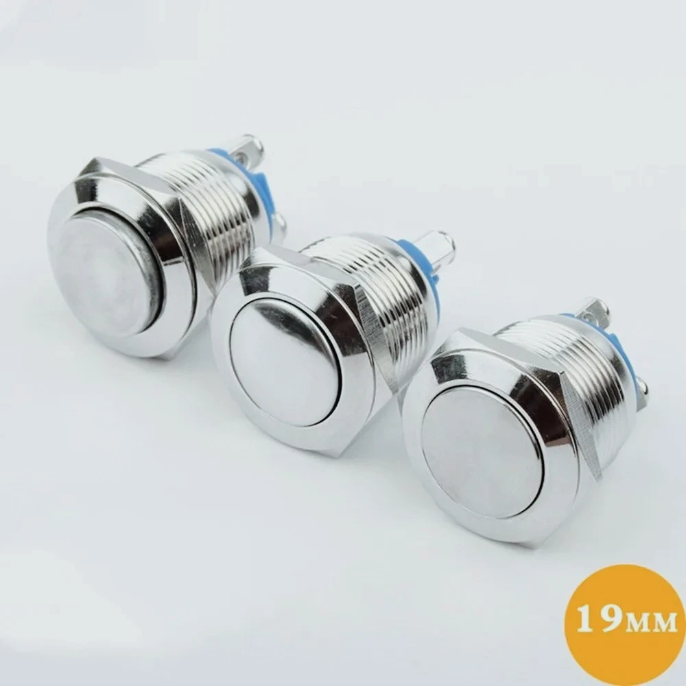Interruptor de botón de Metal IP66, 1 unidad, 19mm, botón de latón niquelado, autobloqueo, normalmente abierto, momento alto/pla
Interruptor de botón de Metal IP66, 1 unidad, 19mm, botón de latón niquelado, autobloqueo, normalmente abierto, momento alto/pla