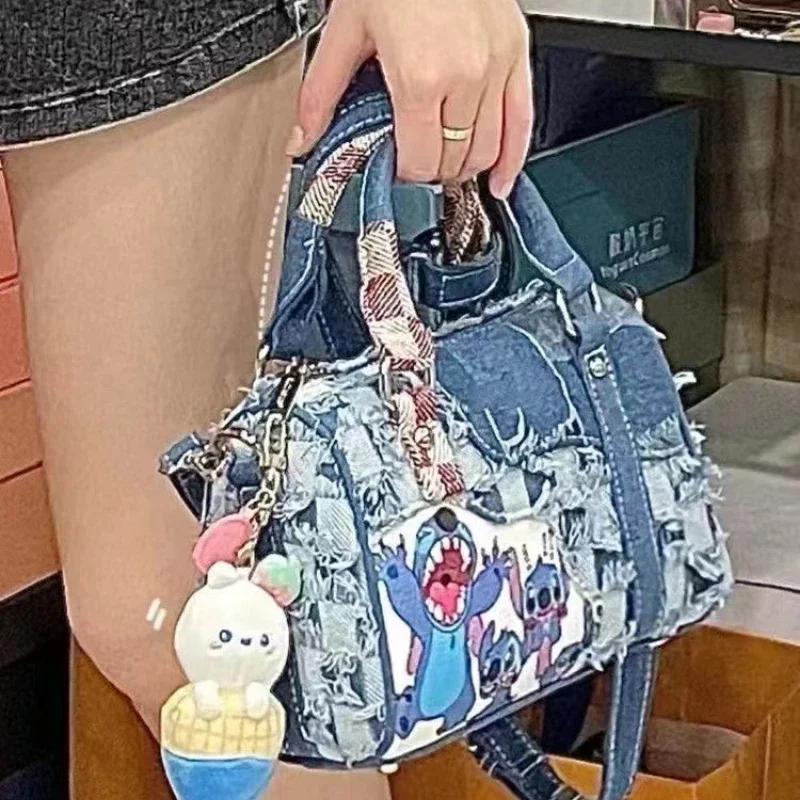 Disney Stitch Handbag Fashion Cartoon Retro Y2k Cowboy Messenger Bag Portable Hole Splicing Shoulder Bag Women Holiday Gifts
Disney Stitch Handbag Fashion Cartoon Retro Y2k Cowboy Messenger Bag Portable Hole Splicing Shoulder Bag Women Holiday Gifts