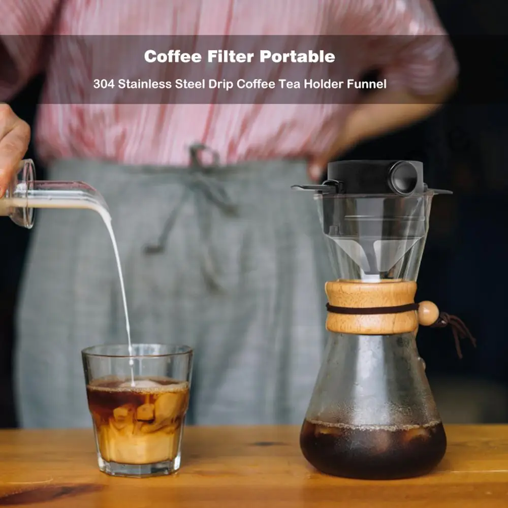 Stainless Steel Coffee Filter Paperless Pour Over Coffee Dripper Maker Pack of 2 Gadget Household Merchandises
Stainless Steel Coffee Filter Paperless Pour Over Coffee Dripper Maker Pack of 2 Gadget Household Merchandises