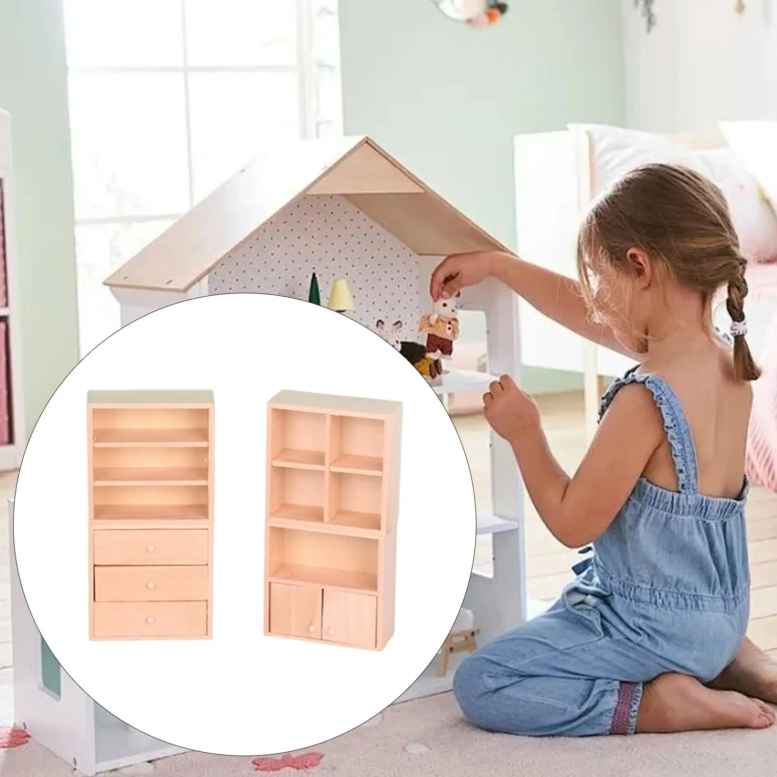 4 Pieces 1:12 Dollhouse Miniature Cabinet Set Decor Display Shelf Parts Toys DIY Scene Accessories Miniature Dollhouse Furniture
4 Pieces 1:12 Dollhouse Miniature Cabinet Set Decor Display Shelf Parts Toys DIY Scene Accessories Miniature Dollhouse Furniture