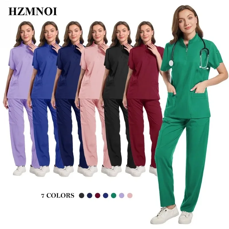 Hot Sale Tops Straight Pants Pet Clinic Nursing Scrubs Uniforms Sets Women'S 7 Color Stretch Medical Uniform Summer Scrubs Set
Hot Sale Tops Straight Pants Pet Clinic Nursing Scrubs Uniforms Sets Women'S 7 Color Stretch Medical Uniform Summer Scrubs Set