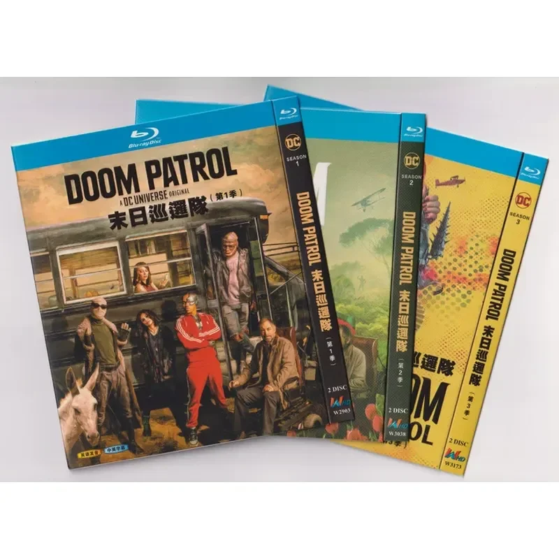Blu-ray American Sci-Fi TV Series Doom Patrol Seasons 1 to 3 High Definition 1080P 6BD Disc Non-DVD Disc
Blu-ray American Sci-Fi TV Series Doom Patrol Seasons 1 to 3 High Definition 1080P 6BD Disc Non-DVD Disc