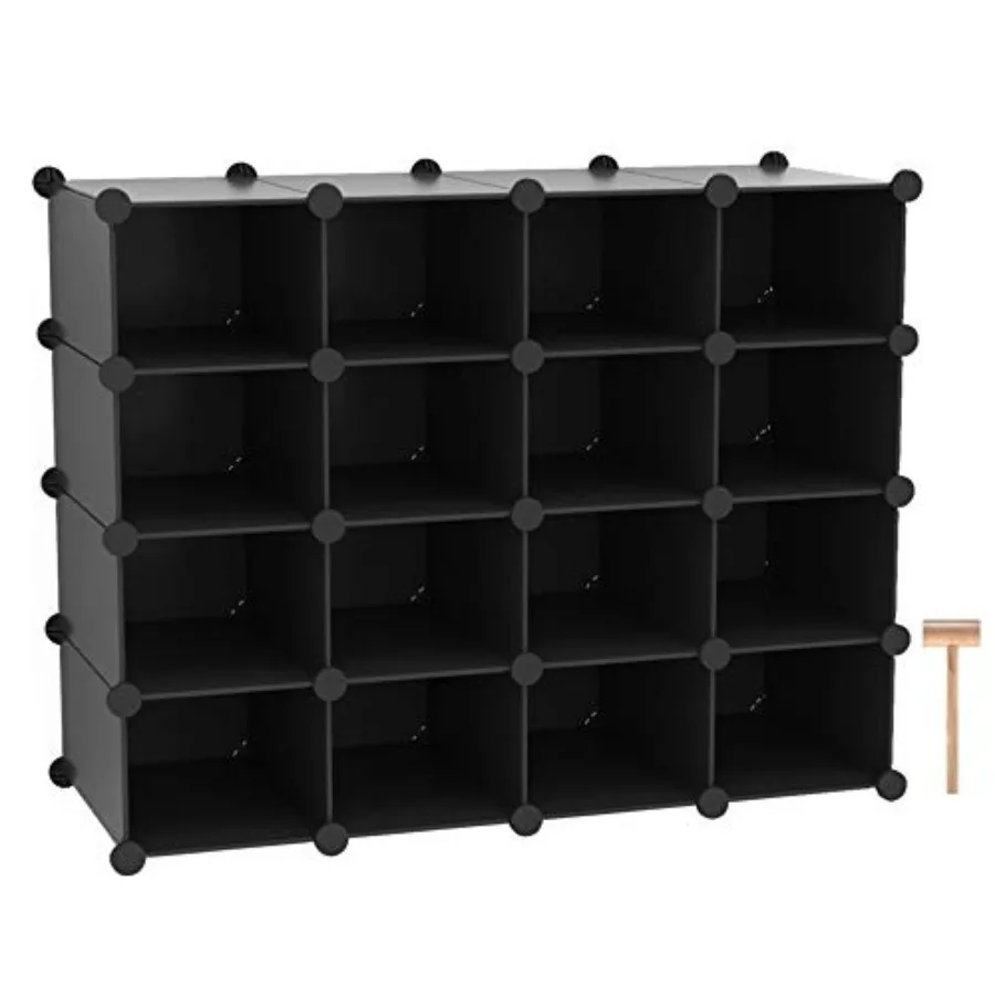 Plastic Shoe Rack16-Cube Modular Shoes Storage Stand Multifunction Closet Cabinet Stackable Shoe Organizer Units for Bedroom Li
Plastic Shoe Rack16-Cube Modular Shoes Storage Stand Multifunction Closet Cabinet Stackable Shoe Organizer Units for Bedroom Li