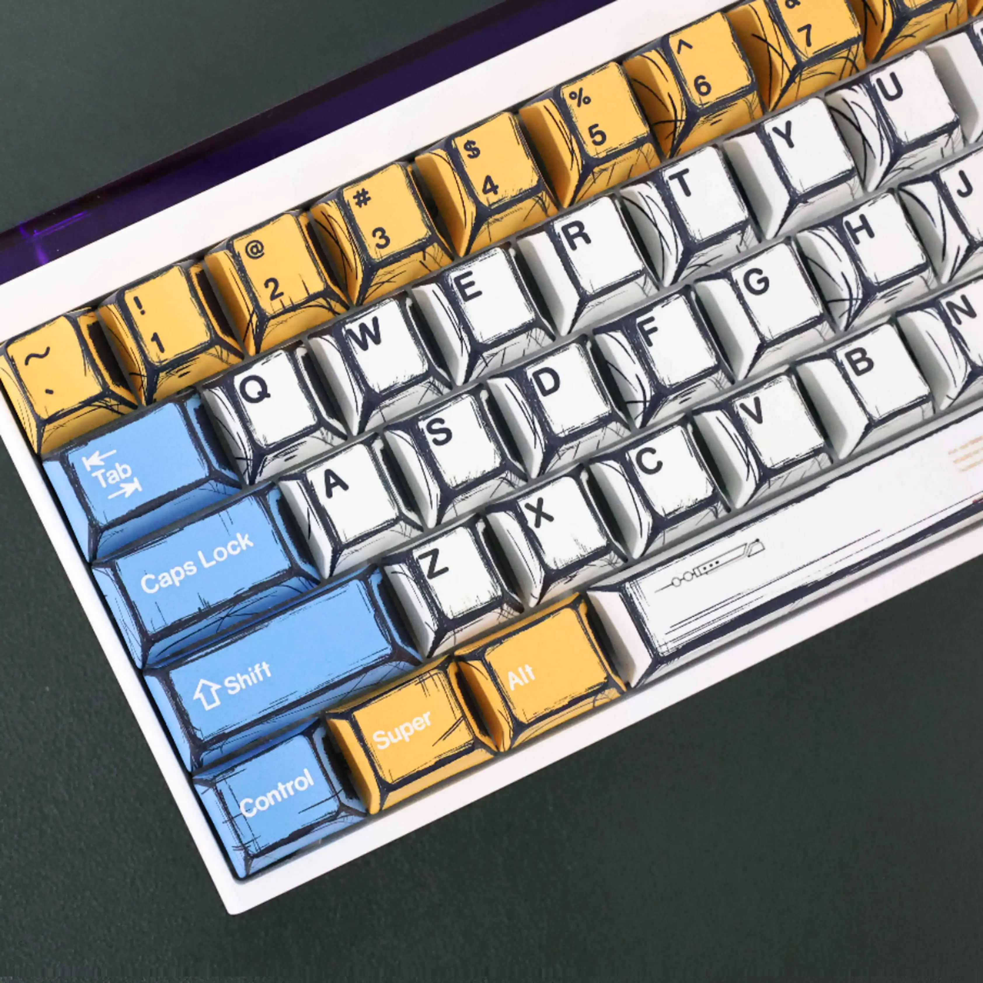 Comic keycaps factory height-adapted 60/63/64/68 magnetic axis keyboard sublimation PBT keycaps
Comic keycaps factory height-adapted 60/63/64/68 magnetic axis keyboard sublimation PBT keycaps