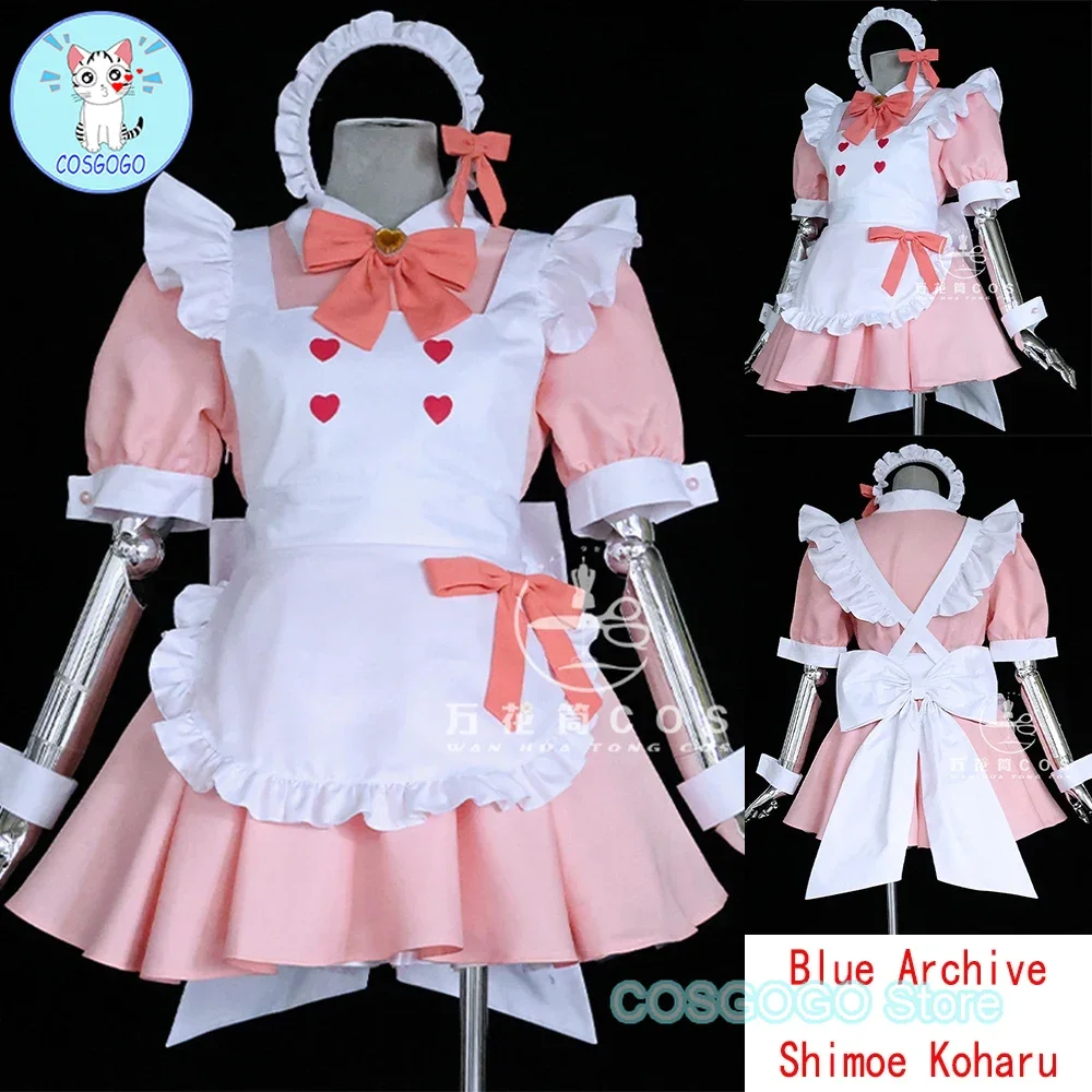 COSGOGO синий архив Shimoe Koharu косплей костюм Хэллоуин игровой костюм прекрасное платье униформа горничной женские наряды одежда для ролевых игр
COSGOGO синий архив Shimoe Koharu косплей костюм Хэллоуин игровой костюм прекрасное платье униформа горничной женские наряды одежда для ролевых игр