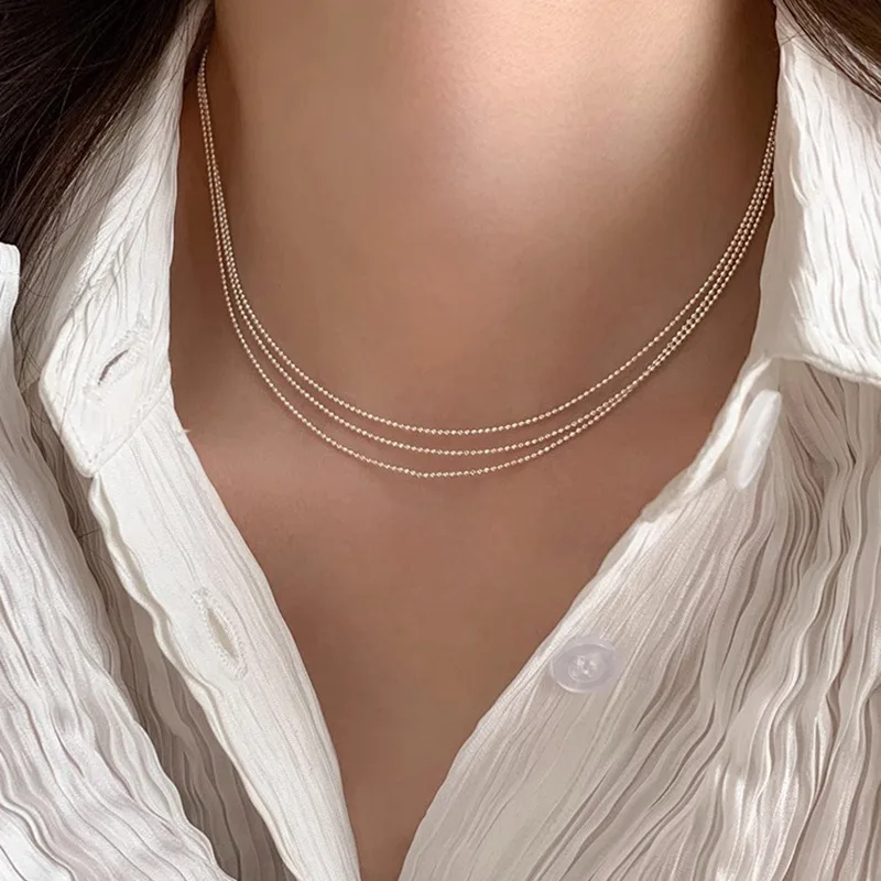 VENTFILLE 925 Sterling Silver Fine Multilayer Design Necklace Tassel Versatile Fashion Simple Jewelry Birthday Gift Wholesale
VENTFILLE 925 Sterling Silver Fine Multilayer Design Necklace Tassel Versatile Fashion Simple Jewelry Birthday Gift Wholesale