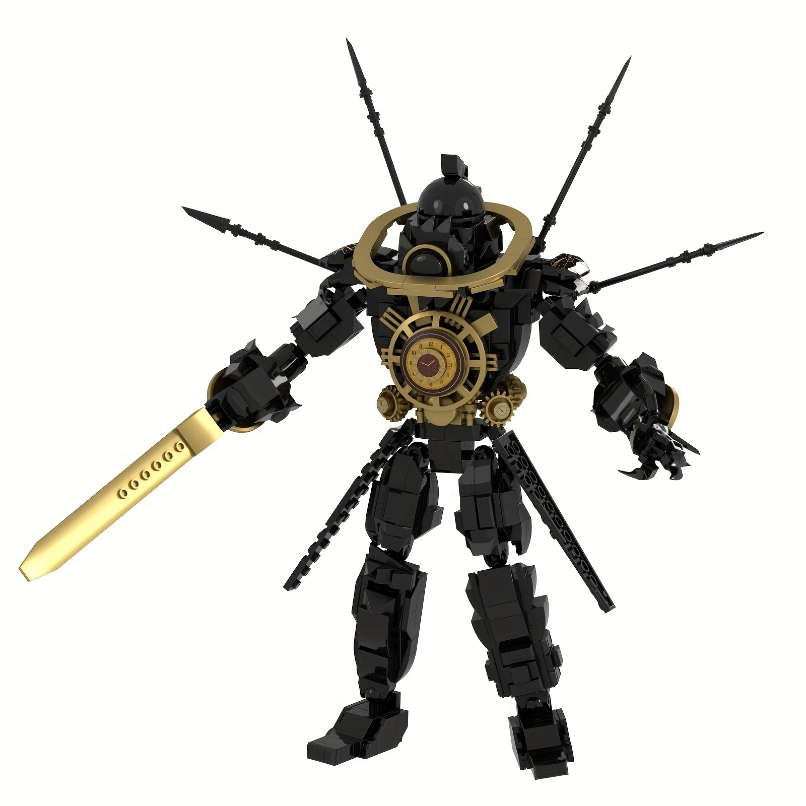 MOC Dark Titan Clock Mech 612PCS Building Blocks Robot Model DIY Steampunk Toy Gift for Adult Collectors 
MOC Dark Titan Clock Mech 612PCS Building Blocks Robot Model DIY Steampunk Toy Gift for Adult Collectors
