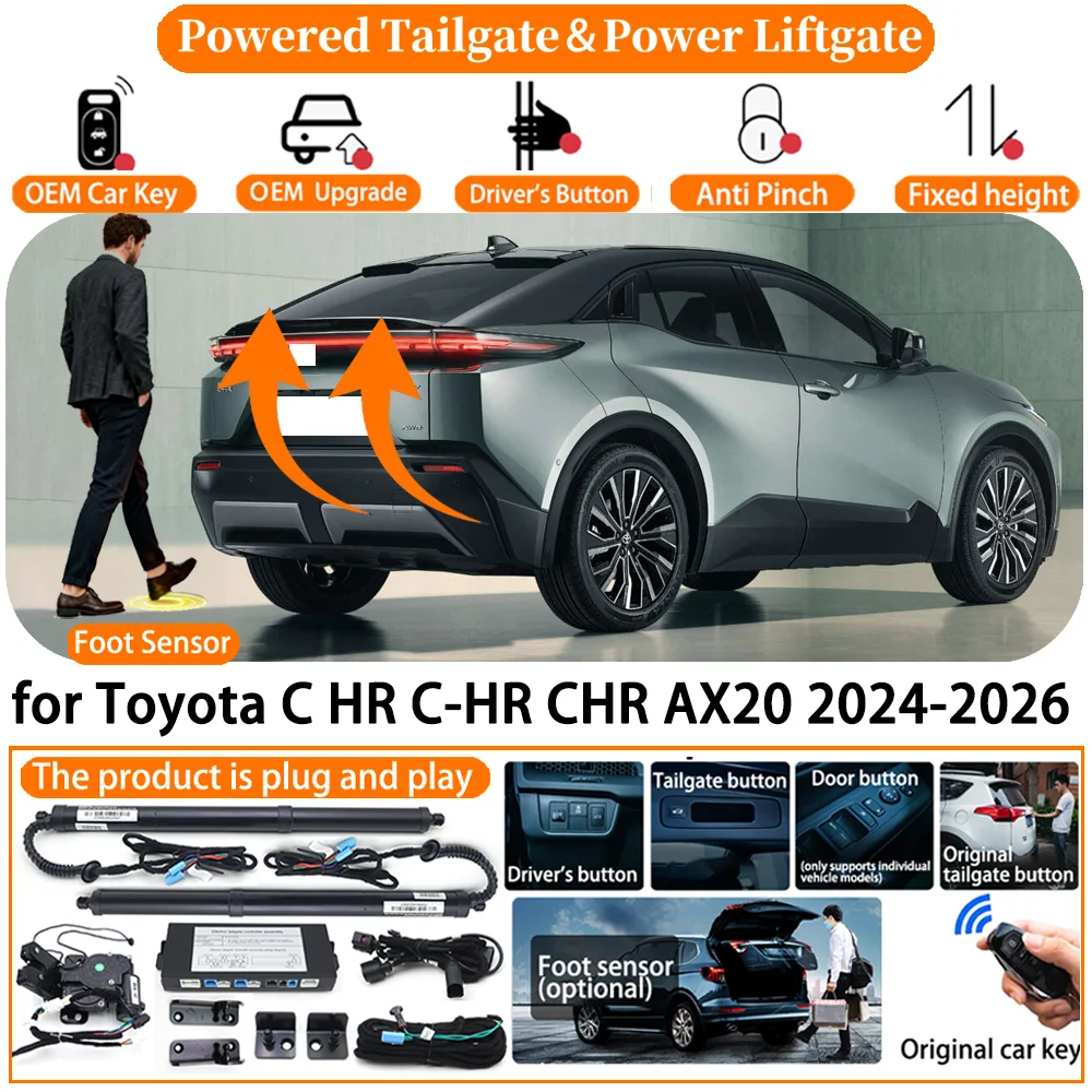Car Smart Powered Tailgate system for Toyota C HR C-HR CHR AX20 2024-2026 Automatic Electric Power Tailgate Tail Gate Lift kit
Car Smart Powered Tailgate system for Toyota C HR C-HR CHR AX20 2024-2026 Automatic Electric Power Tailgate Tail Gate Lift kit