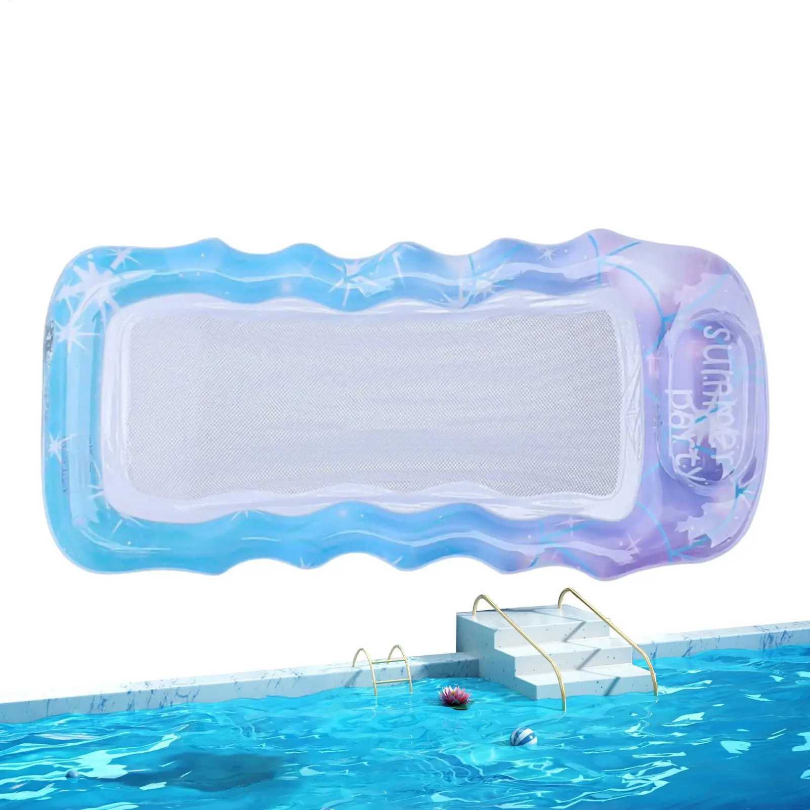 Tanning Pool Lounger PVC Blow Up Floating Bed Inflatable Pool Lounger for Beach Swimming Traveling Backyard Lake Party Vacation
Tanning Pool Lounger PVC Blow Up Floating Bed Inflatable Pool Lounger for Beach Swimming Traveling Backyard Lake Party Vacation