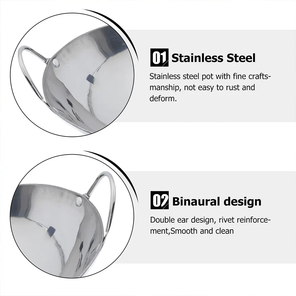 Stainless Steel Pan Large Cooking Pots Stock Smooth Surface Easy Clean High Temp Tolerance Kitchen Helper Family Meal Hot
Stainless Steel Pan Large Cooking Pots Stock Smooth Surface Easy Clean High Temp Tolerance Kitchen Helper Family Meal Hot
