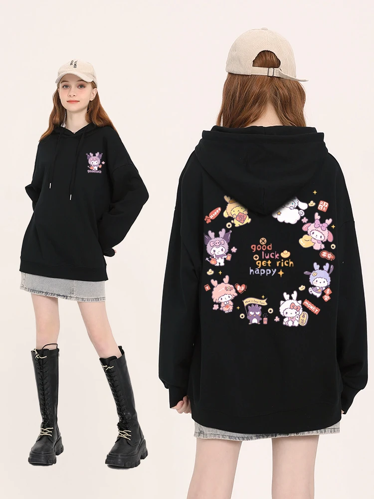 Модные и милые толстовки с капюшоном Sanrio с героями мультфильмов аниме для мальчиков и девочек, осенне-зимняя повседневная детская одежда, толстовка с капюшоном
Модные и милые толстовки с капюшоном Sanrio с героями мультфильмов аниме для мальчиков и девочек, осенне-зимняя повседневная детская одежда, толстовка с капюшоном