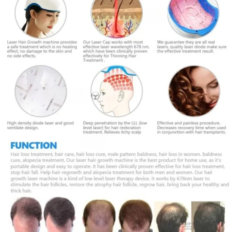 Шлем для роста волос LLLT с 80-лазерным устройством для массажа кожи головы и предотвращения выпадения волос 
Шлем для роста волос LLLT с 80-лазерным устройством для массажа кожи головы и предотвращения выпадения волос