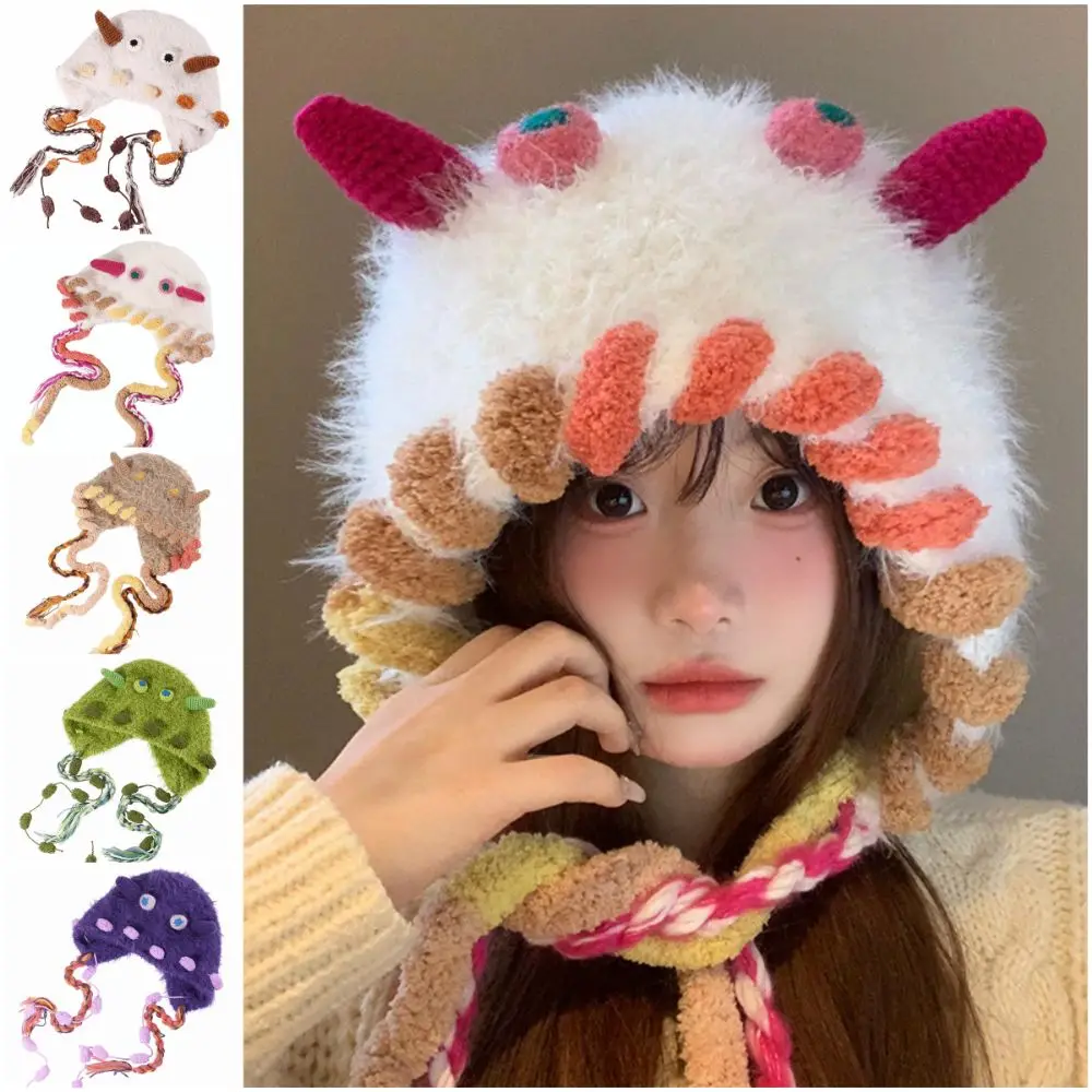Fashion Cartoon Animal Horn Knitted Hat Thickened Windproof Pullover Hats Warm Beanies Hat For Woman Girls
Fashion Cartoon Animal Horn Knitted Hat Thickened Windproof Pullover Hats Warm Beanies Hat For Woman Girls