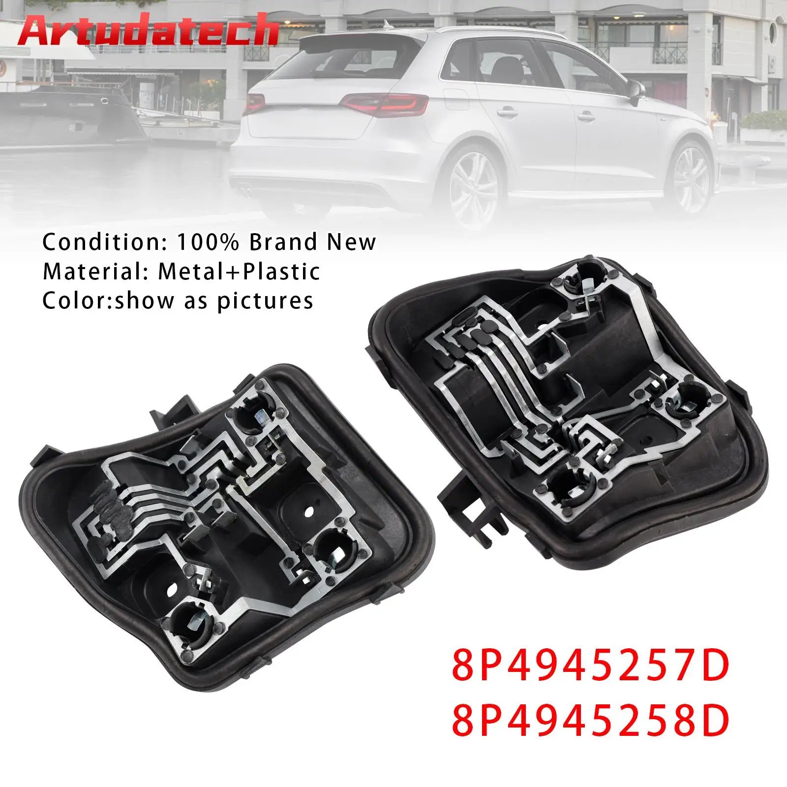 Artudatech левый/правый держатель лампы заднего фонаря 8P4945257D 8P4945258D для Audi A3 5 дверей Sportback 2009-2013 2010 2011 2012 (8PA) 
Artudatech левый/правый держатель лампы заднего фонаря 8P4945257D 8P4945258D для Audi A3 5 дверей Sportback 2009-2013 2010 2011 2012 (8PA)