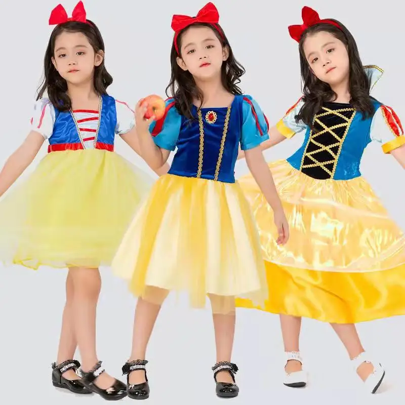 Stage Performance Costume Princess Snow White Dress Children's Halloween Queen Outfit Long Skirt Fairy Tale Actress Attire
Stage Performance Costume Princess Snow White Dress Children's Halloween Queen Outfit Long Skirt Fairy Tale Actress Attire