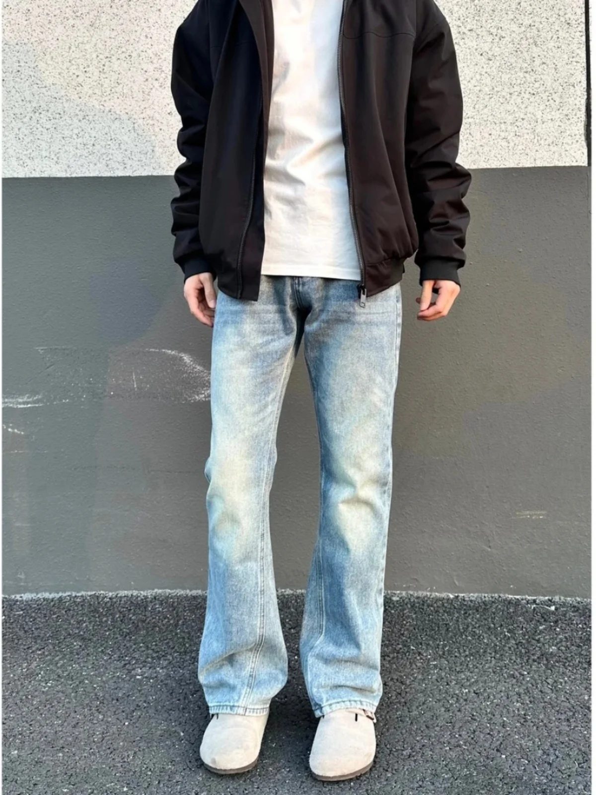 Waed Blue Men's Jeans Casual Straight Leg Trousers American Sle Biker Pants Youth Faion Resistant Wear Teens Zipper Fly
Waed Blue Men's Jeans Casual Straight Leg Trousers American Sle Biker Pants Youth Faion Resistant Wear Teens Zipper Fly