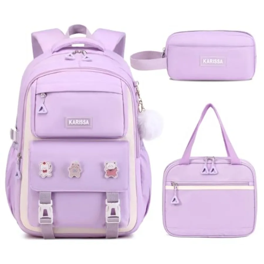 Girls Backpack, 3pcs Sets Backpack for Girls with Anti-theft Back Pocket, Lightweight School Backpacks Water Resistant Lunch Ba
Girls Backpack, 3pcs Sets Backpack for Girls with Anti-theft Back Pocket, Lightweight School Backpacks Water Resistant Lunch Ba