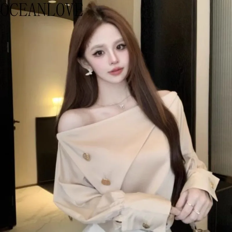 OCEANLOVE Satin Blouses Solid Spring Autumn Korean Fashion Elegant Women Shirts Vintage Long Sleeve Slash Neck Blusas Mujer
OCEANLOVE Satin Blouses Solid Spring Autumn Korean Fashion Elegant Women Shirts Vintage Long Sleeve Slash Neck Blusas Mujer