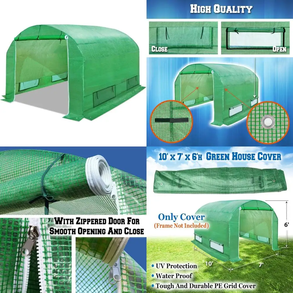 Прочный чехол для теплицы верблюжьего цвета для больших горячих домов на открытом воздухе, подходит для арочных рамок и вьющихся растений/цветов/овощей
Прочный чехол для теплицы верблюжьего цвета для больших горячих домов на открытом воздухе, подходит для арочных рамок и вьющихся растений/цветов/овощей