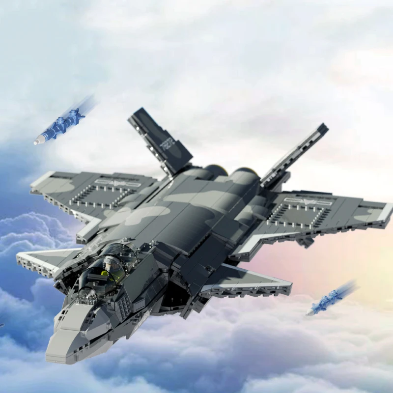 1911PCS J-20 Stealth Fighter Building Blocks Air Force Aircraft Model Bricks With Display Stand Figure Desktop Ornament Toy Gift
1911PCS J-20 Stealth Fighter Building Blocks Air Force Aircraft Model Bricks With Display Stand Figure Desktop Ornament Toy Gift
