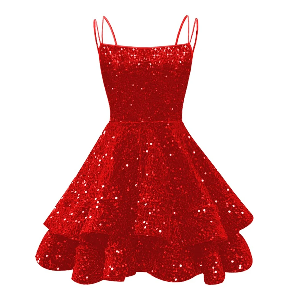 Bealegantom Spaghetti Straps Sequin Short Homecoming Dresses Tiered Mini Formal Occasion Graudation Cocktail Prom Party Gown
Bealegantom Spaghetti Straps Sequin Short Homecoming Dresses Tiered Mini Formal Occasion Graudation Cocktail Prom Party Gown