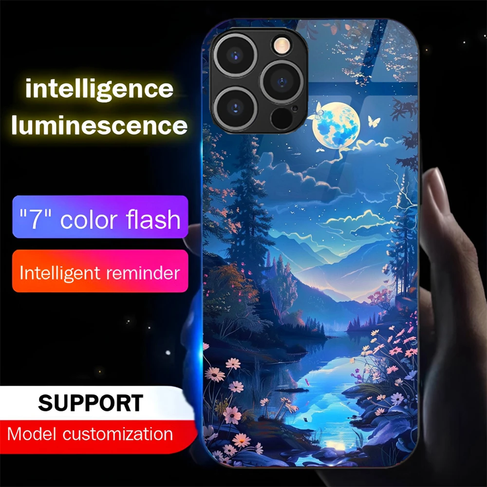Pretty Dreamy Forest LED Calling Light Flash Phone Case Smart Luminous Cover For iPhone 16 E 15 14 13 12 11 Pro Max X XS XR Plus
Pretty Dreamy Forest LED Calling Light Flash Phone Case Smart Luminous Cover For iPhone 16 E 15 14 13 12 11 Pro Max X XS XR Plus