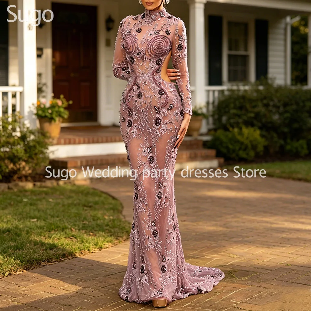 Customized Luxury Beads Long Evening Dresses for Special Occasions Floor-Length Sweep Train Women Gala Prom Party Gowns 2026
Customized Luxury Beads Long Evening Dresses for Special Occasions Floor-Length Sweep Train Women Gala Prom Party Gowns 2026