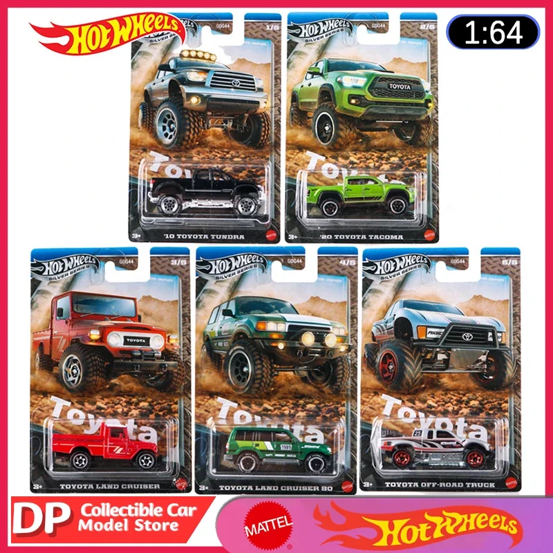 New Mattel Hot Wheels Silver Series Toyota Truck Themed Automotive Set 1:64 Scale Die-Cast Vehicle Model Cars Toys In Stock
New Mattel Hot Wheels Silver Series Toyota Truck Themed Automotive Set 1:64 Scale Die-Cast Vehicle Model Cars Toys In Stock