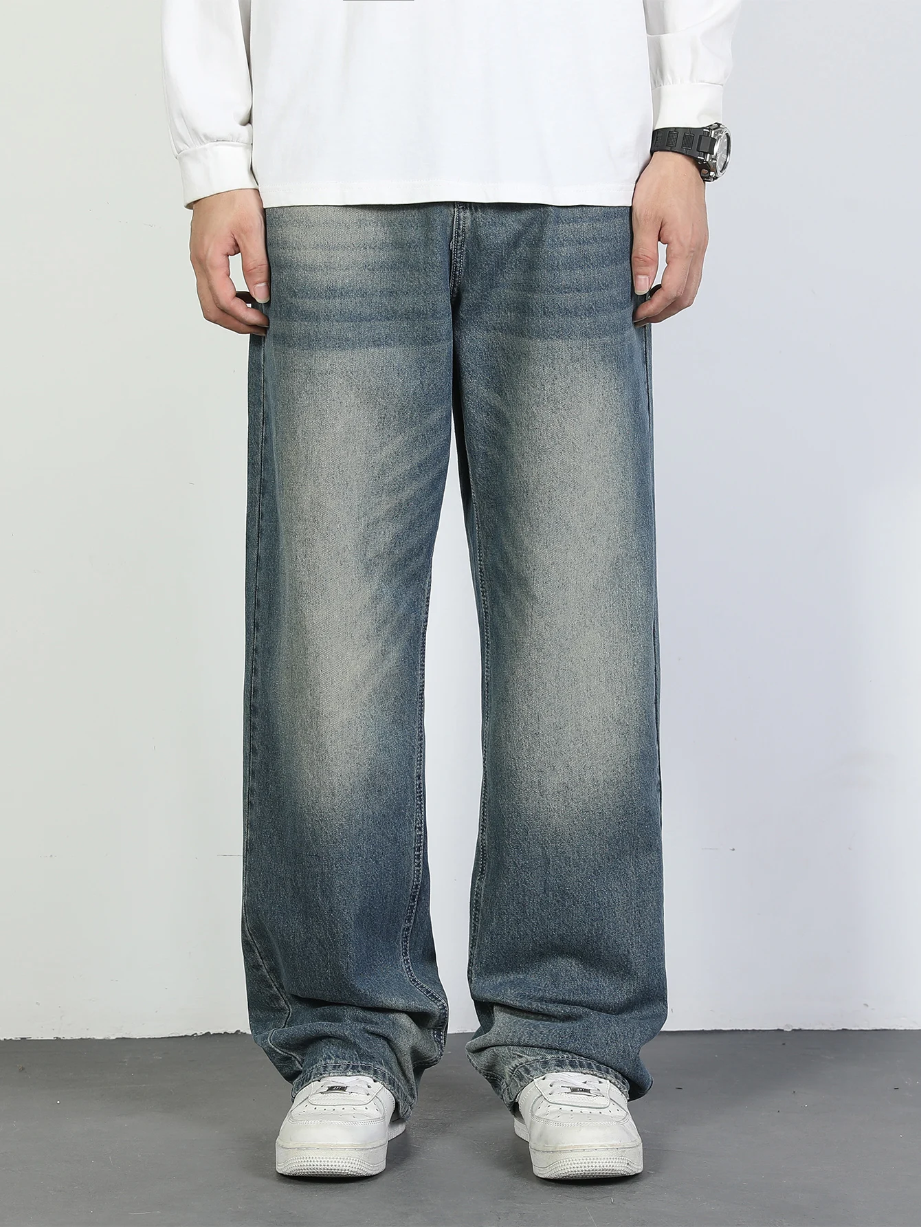 Men’s Wide Leg Jeans 2025 Vintage Loose Fit Baggy Straight Denim Pants Streetwear Retro Washed Trousers Y2K Hip Hop Style
Men’s Wide Leg Jeans 2025 Vintage Loose Fit Baggy Straight Denim Pants Streetwear Retro Washed Trousers Y2K Hip Hop Style