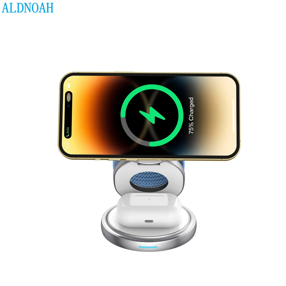 3 In 1 Foldable Magnetic Wireless Charger Stand For iPhone 15 14 13 12 Pro Max Plus AirPods 3 2 Station Dock Fast Charger Holder
3 In 1 Foldable Magnetic Wireless Charger Stand For iPhone 15 14 13 12 Pro Max Plus AirPods 3 2 Station Dock Fast Charger Holder