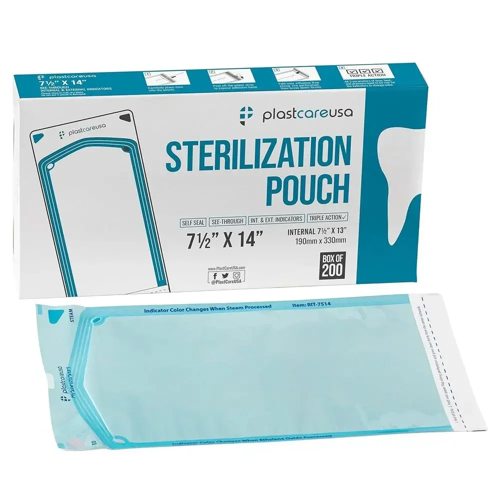 1000 7.5 X 13 Self Sealing Sterilization Pouches - Autoclave Sterilizer Bags Pouch for Sterilizing Dental Medical Instruments an
1000 7.5 X 13 Self Sealing Sterilization Pouches - Autoclave Sterilizer Bags Pouch for Sterilizing Dental Medical Instruments an
