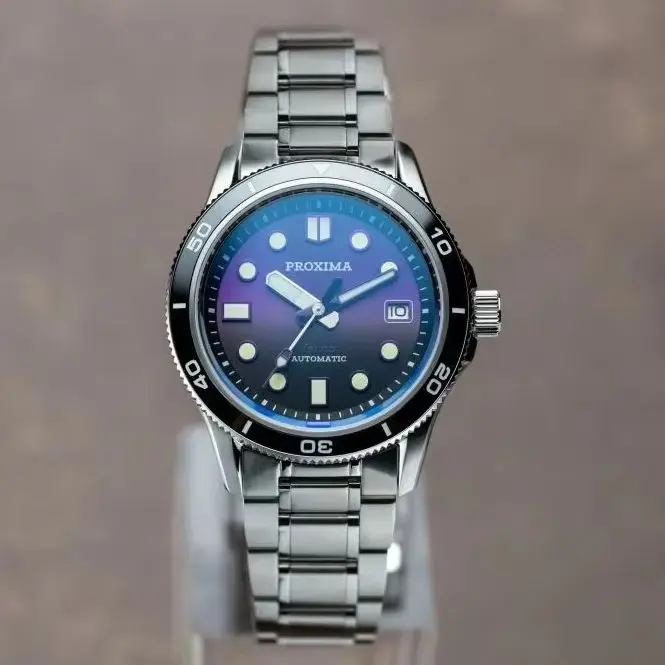 Proxima Men Automatic Watch 39MM Mechanical Wristwatch Diver 10Bar Waterproof Luminous Ceramic Bezel Sapphire Mirror Miyota 9015
Proxima Men Automatic Watch 39MM Mechanical Wristwatch Diver 10Bar Waterproof Luminous Ceramic Bezel Sapphire Mirror Miyota 9015