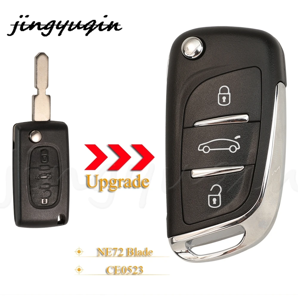 jingyuqin 10pcs 3 Buttons Modified Remote Folding Flip Key Shell For Peugeot 607 2004-2010 Fob Case NE72 Blade
jingyuqin 10pcs 3 Buttons Modified Remote Folding Flip Key Shell For Peugeot 607 2004-2010 Fob Case NE72 Blade
