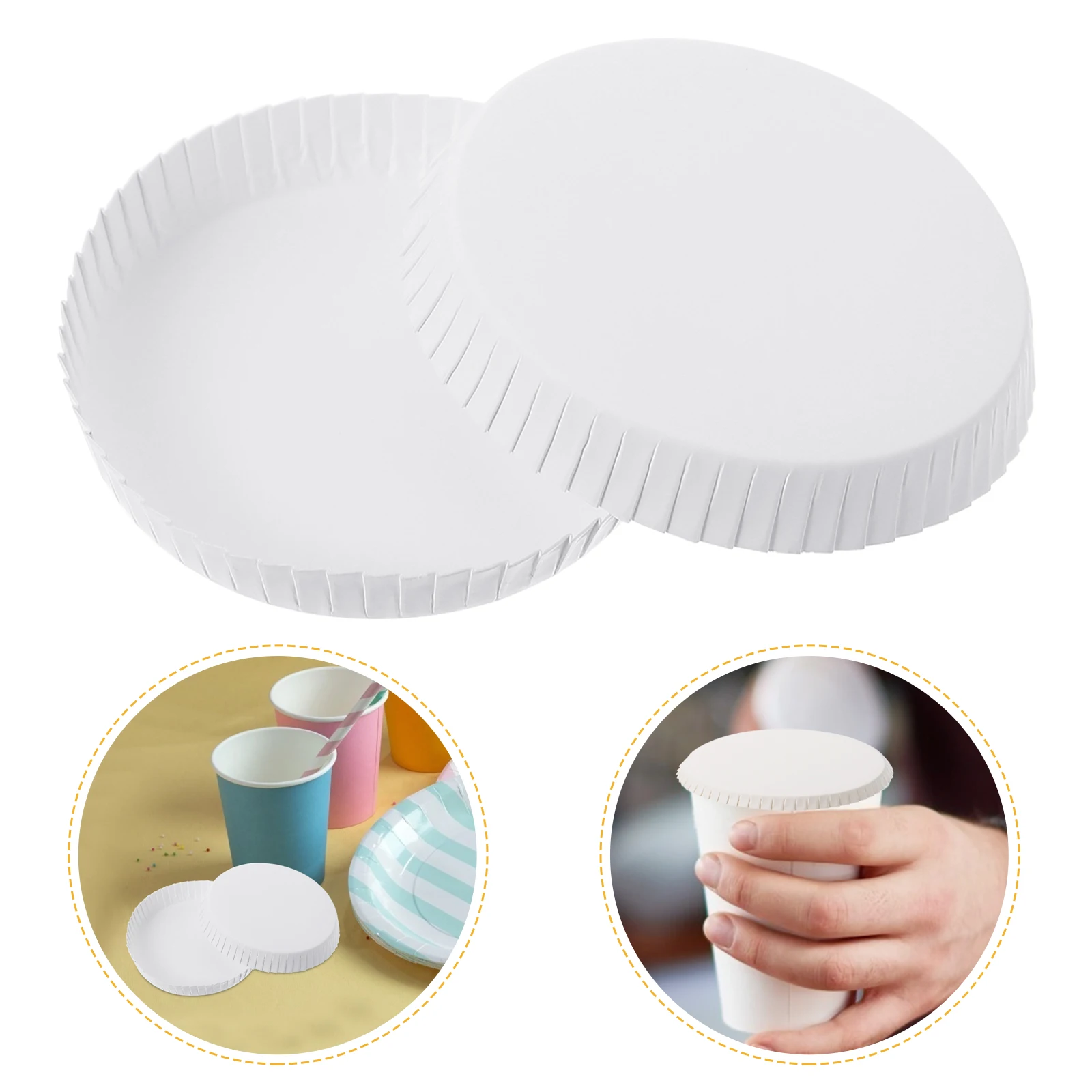 100 Pcs Paper Cup Covers Disposable Drink Lids Stackable White Coffee Tea Kitchen Bar Single Use Lid for Home Hotel KTV Event
100 Pcs Paper Cup Covers Disposable Drink Lids Stackable White Coffee Tea Kitchen Bar Single Use Lid for Home Hotel KTV Event