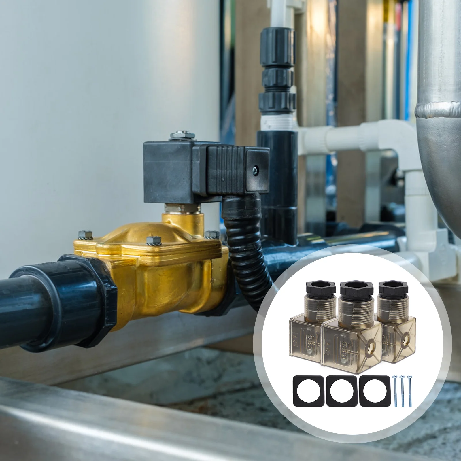 3 Pcs Universal Brown Lighted Junction Box Man Plug Normally Closed Electric Solenoid Rubber Din 43650 Connector
3 Pcs Universal Brown Lighted Junction Box Man Plug Normally Closed Electric Solenoid Rubber Din 43650 Connector