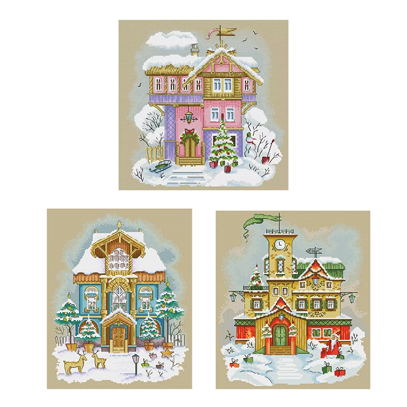 Small House in Winter Patterns Counted Cross Stitch 11CT 14CT DIY Cross Stitch Kit Embroidery Needlework Set Home Decor Crafts
Small House in Winter Patterns Counted Cross Stitch 11CT 14CT DIY Cross Stitch Kit Embroidery Needlework Set Home Decor Crafts