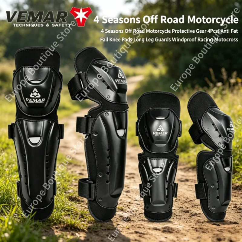 2026 NEW 4Pcs 4 Seasons Off Road Motorcycle Knee Pads Long Leg Guards Anti Fall Windproof Racing Motocross Protective Gear Set
2026 NEW 4Pcs 4 Seasons Off Road Motorcycle Knee Pads Long Leg Guards Anti Fall Windproof Racing Motocross Protective Gear Set