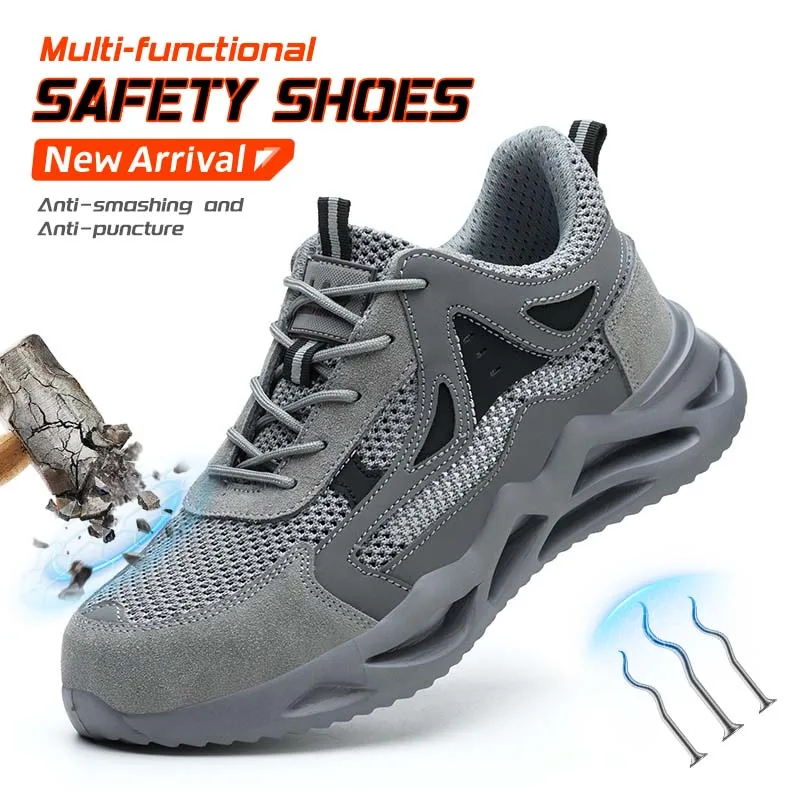 LEIANDUN Men's Safety Work Sneakers Puncture-Proof Anti-smash Lightweight Comfortable Safety Shoes for Men
LEIANDUN Men's Safety Work Sneakers Puncture-Proof Anti-smash Lightweight Comfortable Safety Shoes for Men