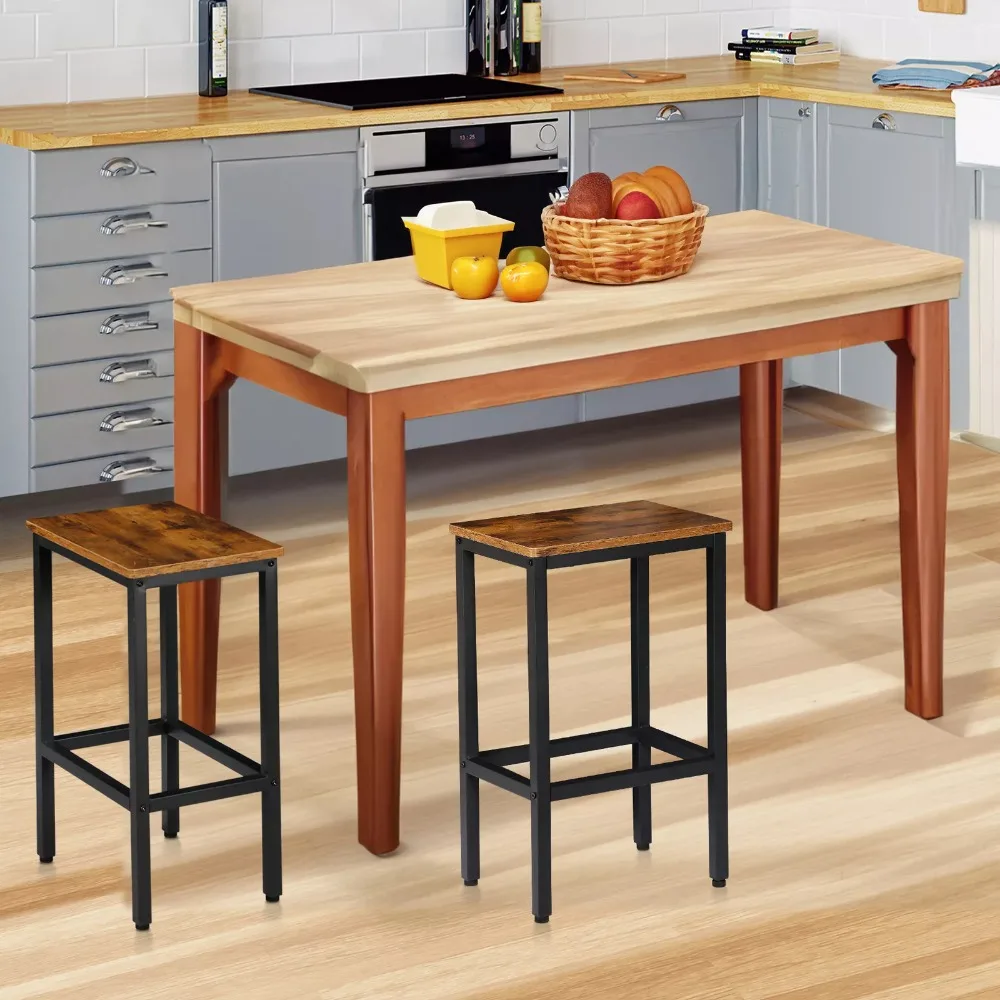 Set of 2 Counter Bar Chairs with Footrest Kitchen Breakfast Bar Stools for Dining Room, Kitchen, Counter, Bar, Brown and Black
Set of 2 Counter Bar Chairs with Footrest Kitchen Breakfast Bar Stools for Dining Room, Kitchen, Counter, Bar, Brown and Black