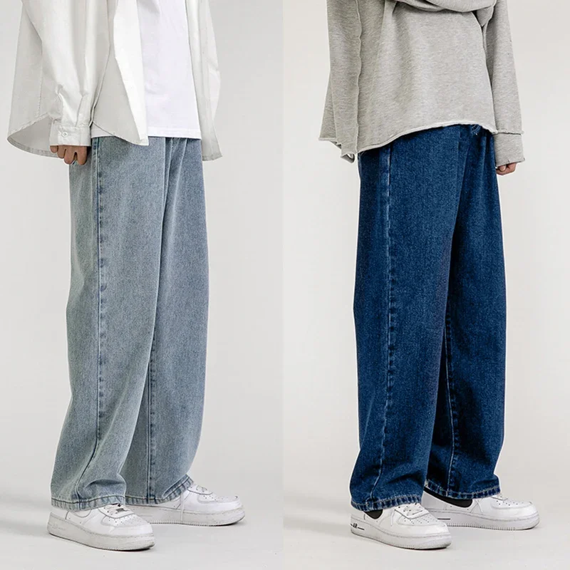 Korean Fashion Men Wide Leg Jeans 2024 spring New Streetwear Straight Baggy Denim Pants Male Brand Trousers
Korean Fashion Men Wide Leg Jeans 2024 spring New Streetwear Straight Baggy Denim Pants Male Brand Trousers