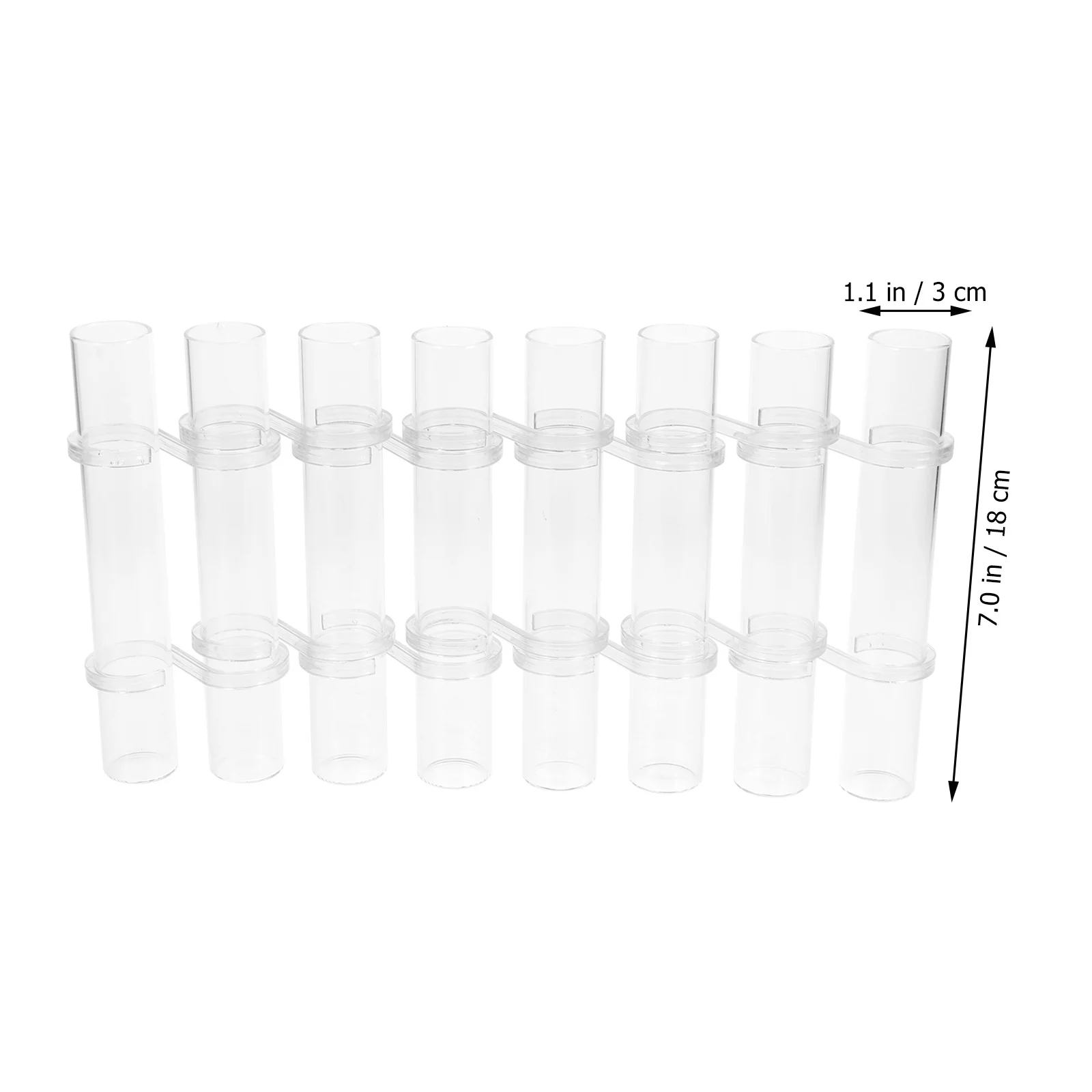 1Set Transparent Glass Hydroponic Flower Vase Set 18x3cm High Borosilicate 14 S Hooks 8 Tube Vases 1 Cleaning Brush
1Set Transparent Glass Hydroponic Flower Vase Set 18x3cm High Borosilicate 14 S Hooks 8 Tube Vases 1 Cleaning Brush