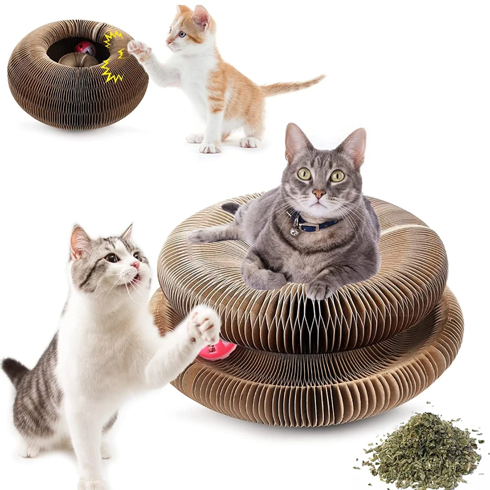 Magic Cat Scratching Board Foldable Round Corrugated Attachment Scratching Tool Cat Toys Scraper Ball Pet Supplies
Magic Cat Scratching Board Foldable Round Corrugated Attachment Scratching Tool Cat Toys Scraper Ball Pet Supplies