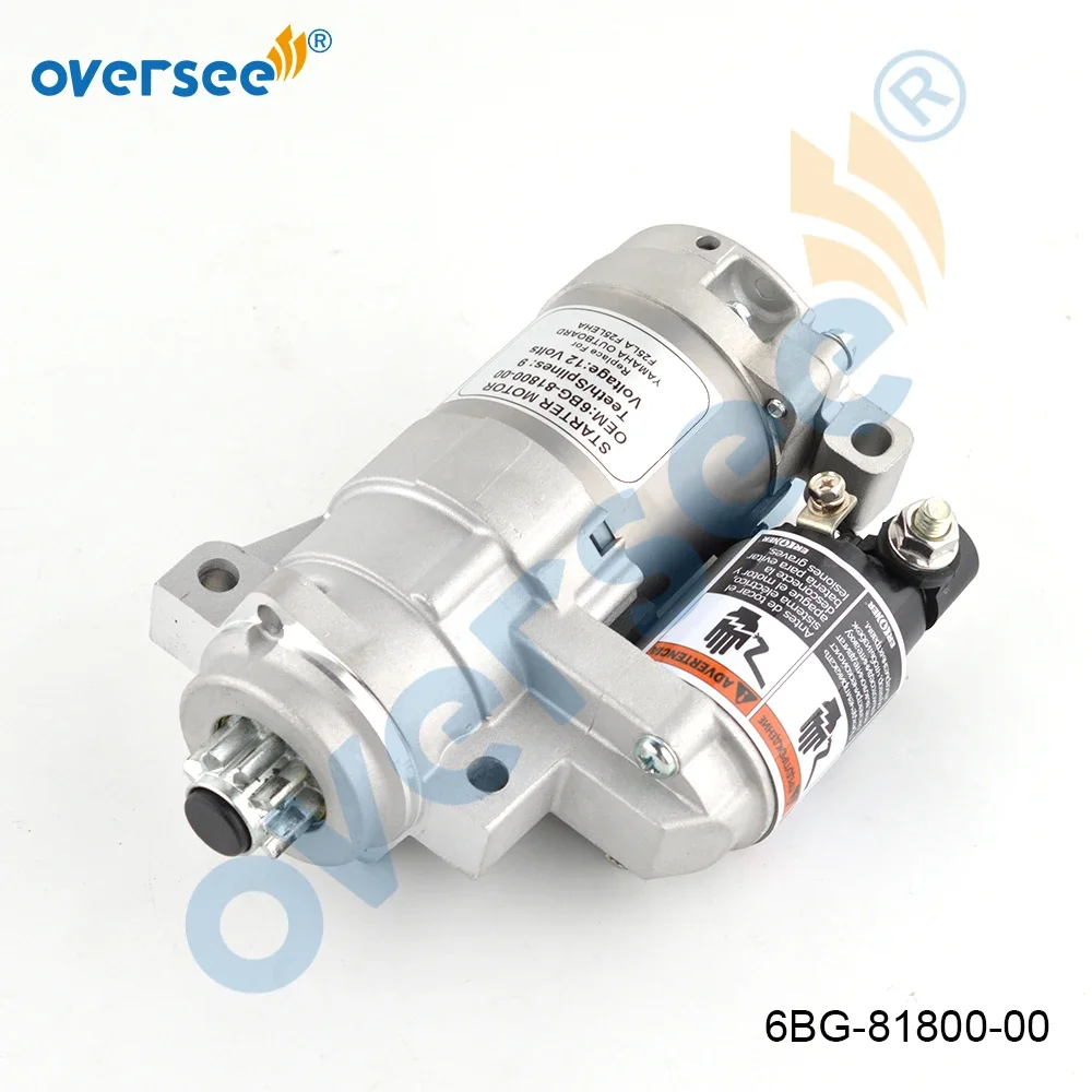 Oversee 6BG-81800 Starter Motor For Yamaha Outboard Motor 4 Stroke F25 T25 F40 6BG-81800-00
Oversee 6BG-81800 Starter Motor For Yamaha Outboard Motor 4 Stroke F25 T25 F40 6BG-81800-00