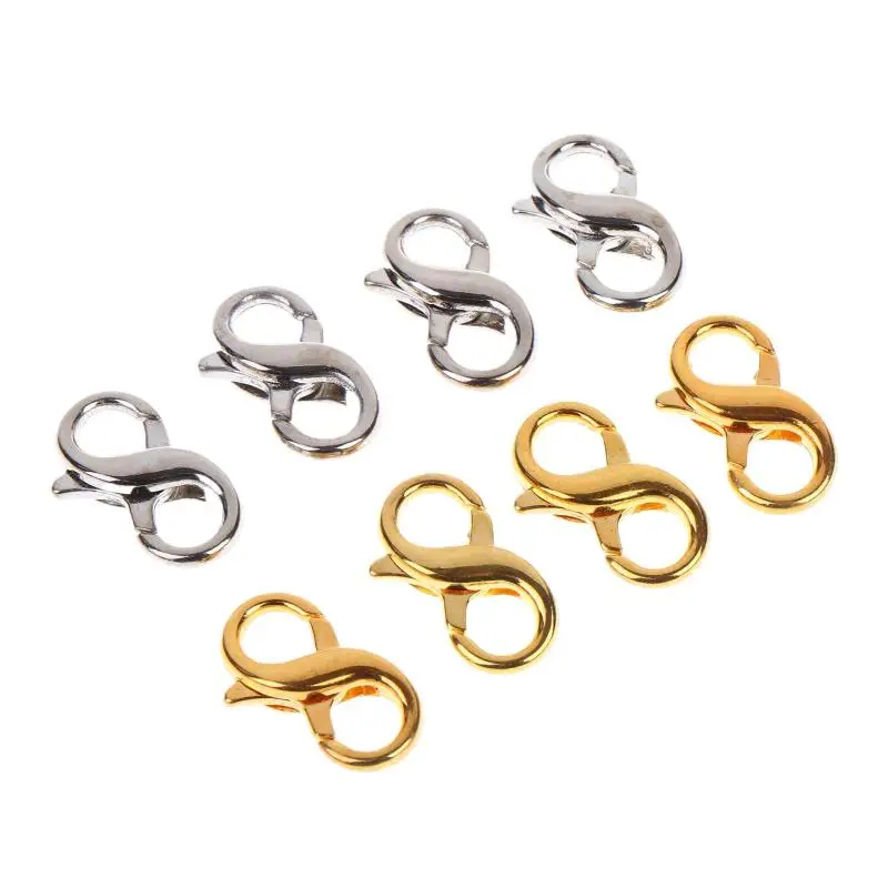 10Pcs Figure Eight Closure Clasps Lobster Clasp For Key Ring Necklace Chain Connector Hook DIY Accessories For Jewelry Finding
10Pcs Figure Eight Closure Clasps Lobster Clasp For Key Ring Necklace Chain Connector Hook DIY Accessories For Jewelry Finding