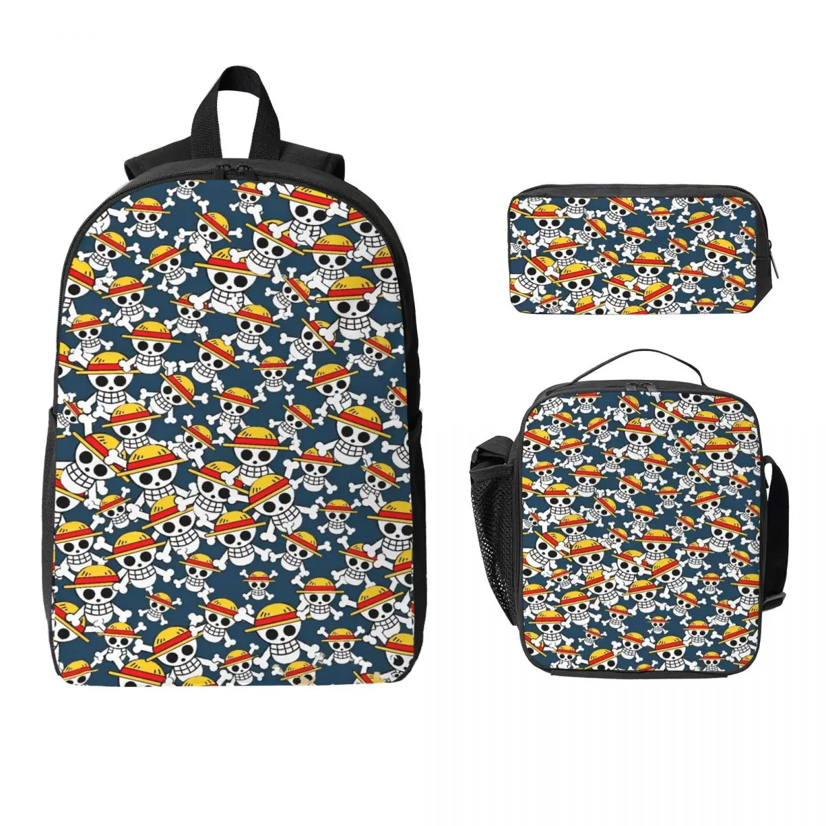 Luffys O-one-pieces Kids Backpack Lunch Box Pencil Boxes for Boys Girls Preschool Backpacks Cute Schoolbag Bookbag Set
Luffys O-one-pieces Kids Backpack Lunch Box Pencil Boxes for Boys Girls Preschool Backpacks Cute Schoolbag Bookbag Set