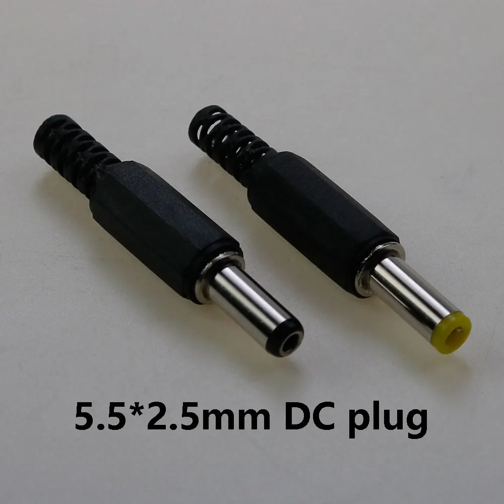10Pcs DC Power Adapter plug 5.5*2.5mm DC Plug Connector Welding Line Male Plug 5.5x2.5mm
10Pcs DC Power Adapter plug 5.5*2.5mm DC Plug Connector Welding Line Male Plug 5.5x2.5mm
